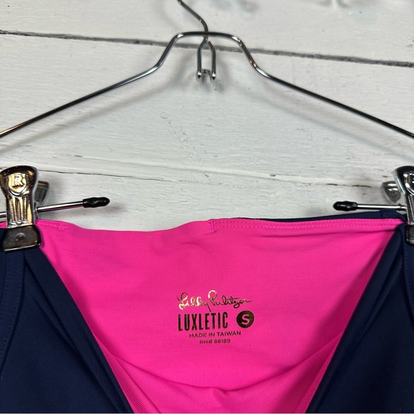 Lily Pulitzer luxletic weekender high rise leggings size small navy - Picture 8 of 8
